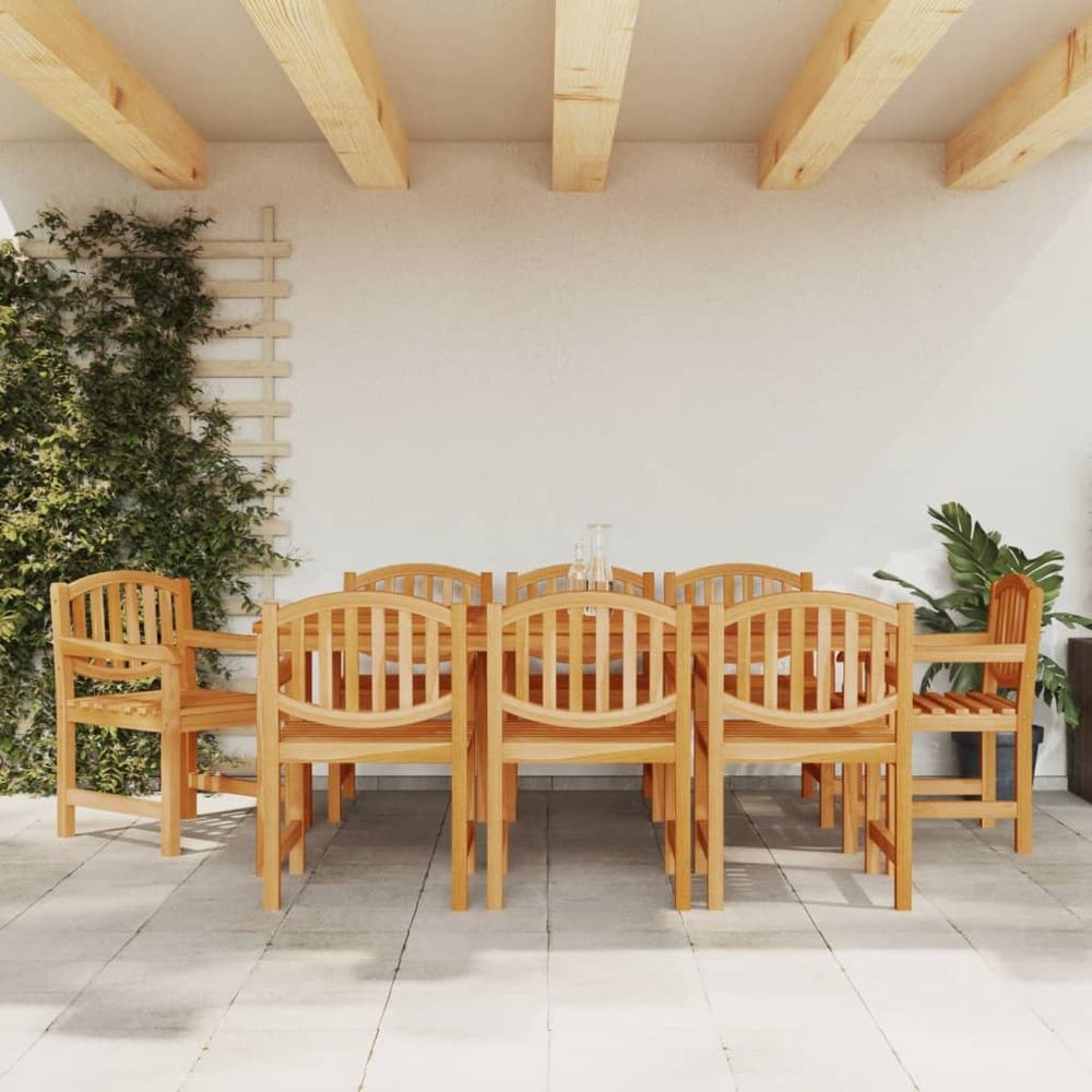 Petromila vidaXL Záhradné stoličky 8 ks 58x59x88 cm tíkové masívne drevo